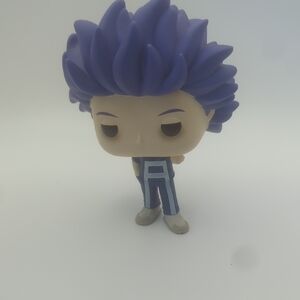 Purple Hair Vinyl Figure with Blue Outfit